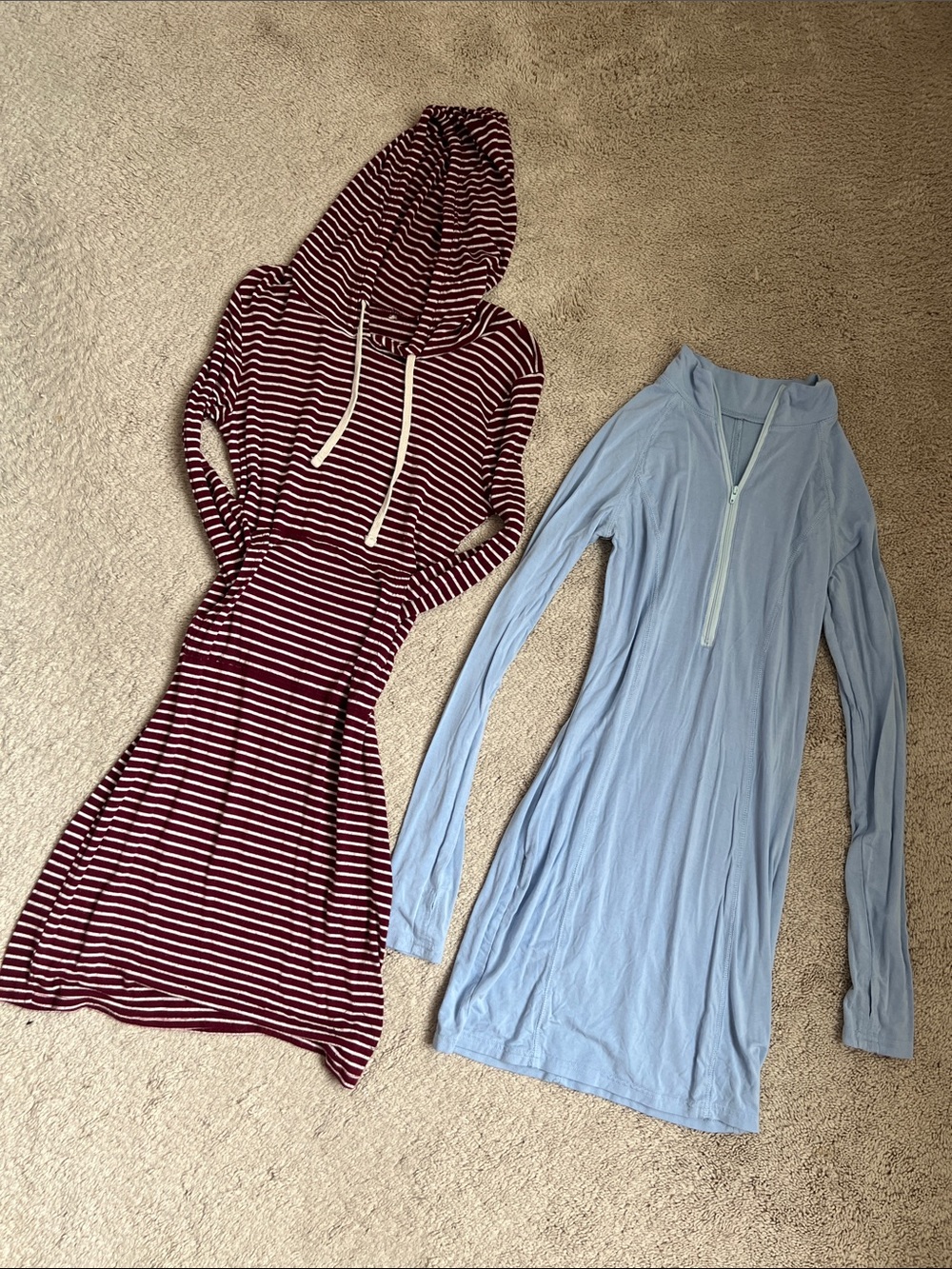 2 slinky comfy casual dresses